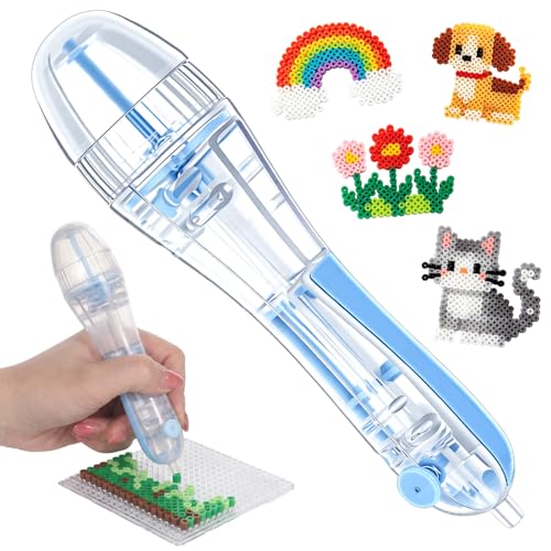 Fused Bead Pen for 2.6mm Beads Transparent Pen Body Beads Dispenser Creative Arts and Crafts Tool Bead Organizer for Family Fun Creative Projects Time Saving Precision Placement Interaction Boosts
