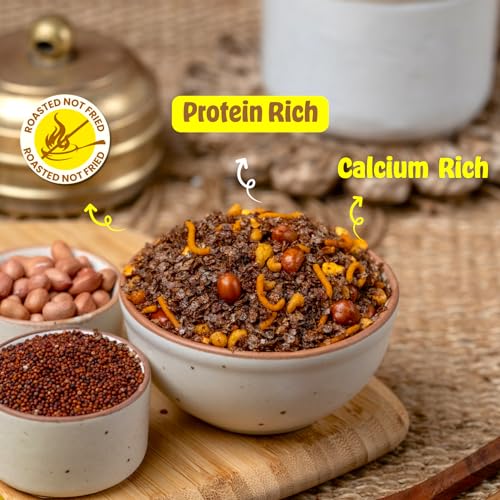 Image of GO LIFE Namkeen Jowar,Ragi combo - (2x100 g) | Healthy Snacks for Weight Loss | Roasted not Fried, Protein-Rich, High Fiber, Zero Preservatives | Healthy & Tasty Snack | Gluten-Free Anytime Snacking