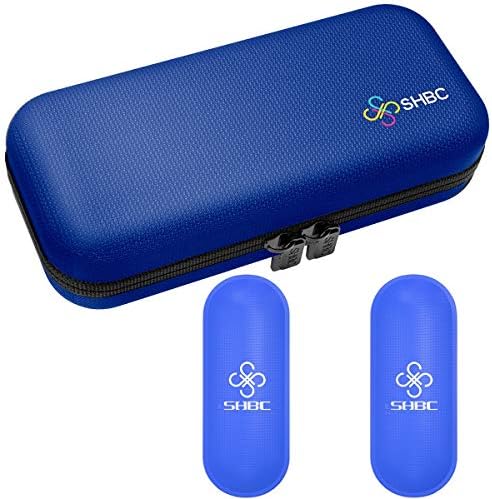 SHBC Insulin Cooler Travel Case for Diabetic Organize Insulated Cooling Bag for Medication with 2 Ice Packs Medical Cool Bag