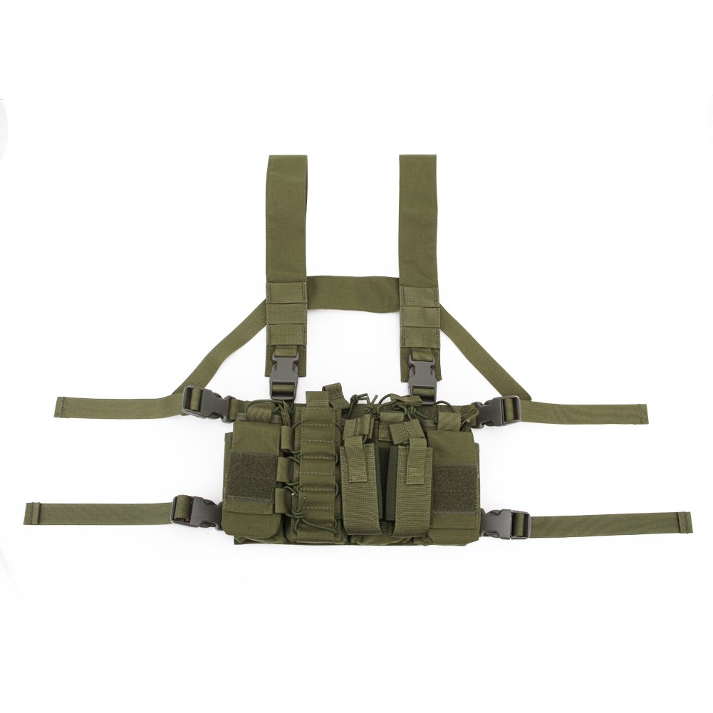 Oarea G Tactical Slin Vest Chest Ri Combat Recon Ear Vest With Magazine Pouch For Airsoft Huntin Games