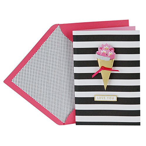 Hallmark Signature Mothers Day Card or Birthday Card from Son or Daughter (Removable Pin Bouquet of Flowers)