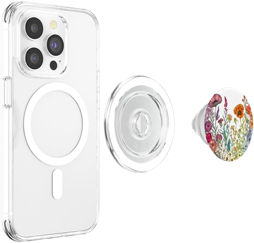 Floral Foliage Flower Botanical Nature Vegetation Flowery PopSockets MagSafe PopGrip for iPhone