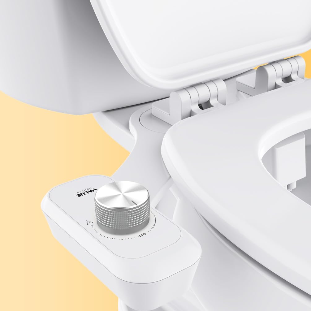 Peach Podusche für WC – Nicht-elektrisches Bidet mit 2 Düsen, Hygienische Reinigung, Einstellbarer Wasserdruck, Selbstreinigend & Umweltfreundlich