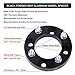 VLAOSCHI Black Forged 4x4 Golf Cart Wheel Spacers 1.25 Inch with 1/2