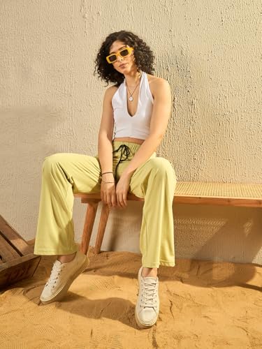 Image of Modeve Women's Cargo Style Track Pants - Summer Cotton Blend