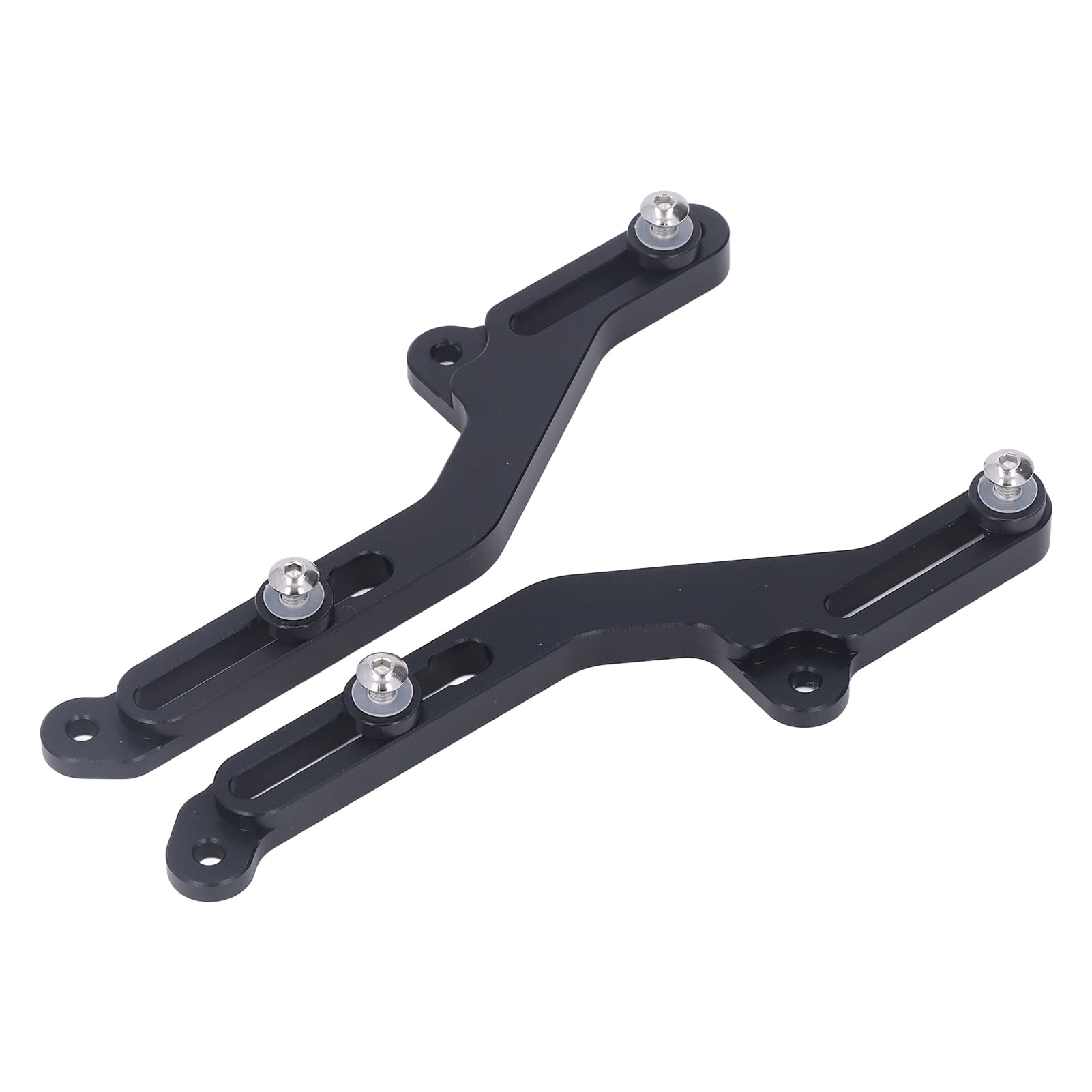 1 Paio di Regolazione del Parabrezza del Motociclo Nero, Sostituzione della Staffa del Parabrezza in Alluminio per NC750X
