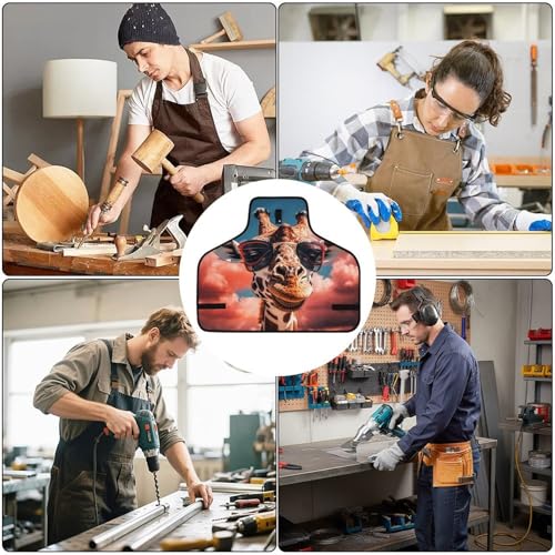 Delantal de trabajo para hombres y mujeres con bolsillos miniatura 6
