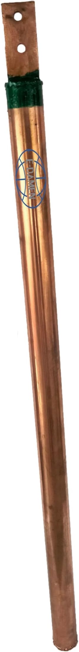 Copper Bonded Earthing Electrode 1 Meter | 40mm Diameter | Bentonite Clay Filled | Copper Coated Grounding Rod for Home Industrial Earthing Compatible for Up to 5 KW of Load Capacity.