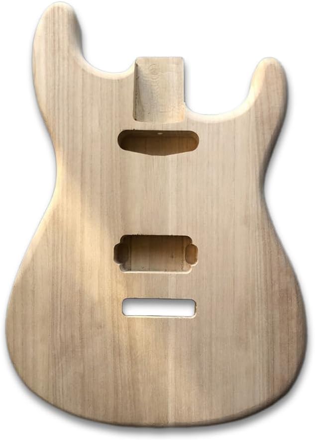 Electric Guitar Body - Solid Mahogany Wood Finished with Glossy Painting Bolt on Heel for Building Guitar (SSS Pickups)