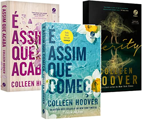 Kit 3 Livros Colleen Hoover - É Assim que Acaba + É assim que começa + Verity - 3 Volumes