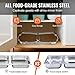 Vevor 8 Quart Chafing Dish Buffet Set Full Size Rectangular Chafer for Catering, 6 Packs, Silver : Home & Kitchen