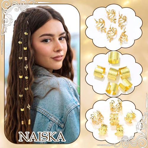 Accesorios de cabello en metal dorado, 40 piezas miniatura 3