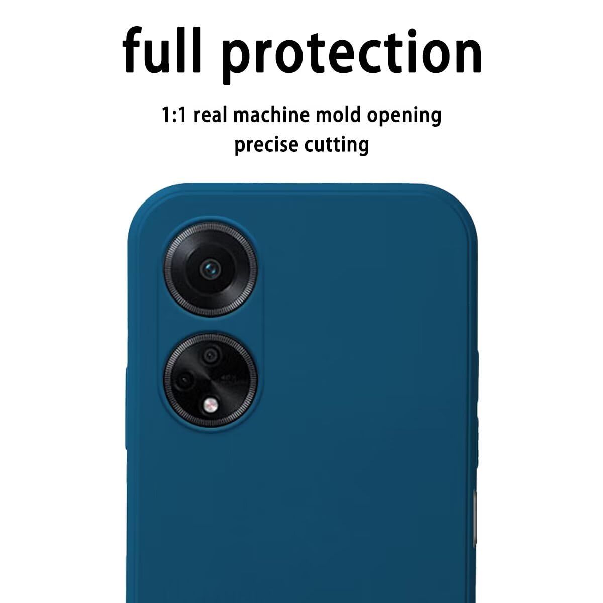 Topme Cover per OPPO A98 5G (6.7 Inches) Custodia Case, Custodia per Telefono in Pelle Elegante Slot per Schede Testurizzato.Blu