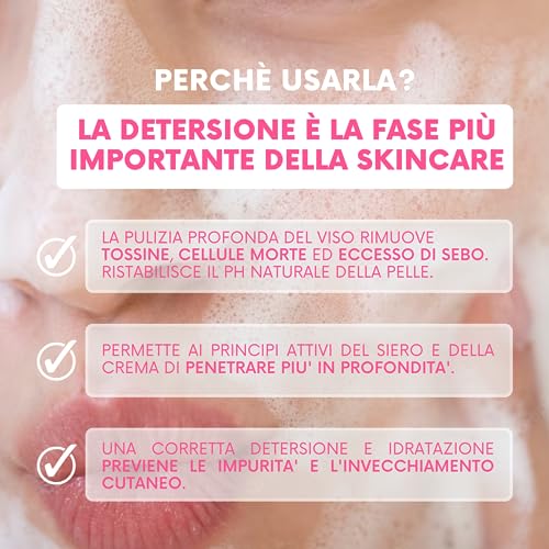 ROWALU | Mousse Detergente | Struccante Viso e