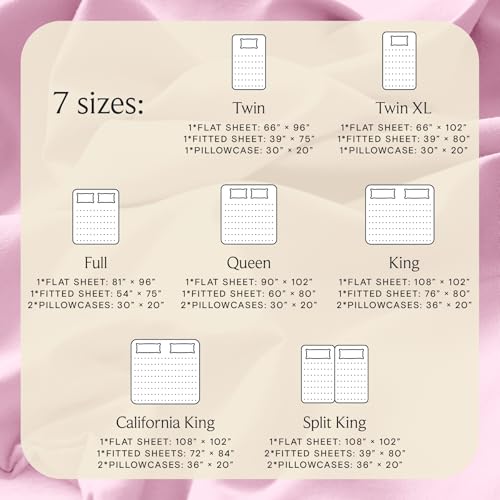 Image of LuxClub 4 PC Sheet Set Bed Sheets Deep Pockets Eco Friendly Wrinkle Free Cooling Machine Washable Hotel Bedding Silky Soft - Powder Pink Full