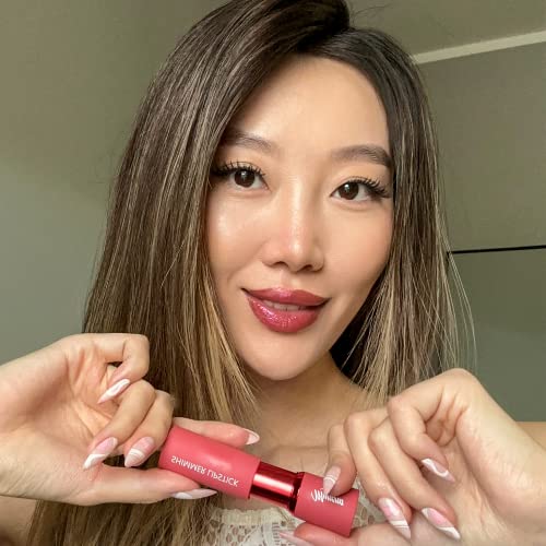 Mynena Shimmer Lipstick Hydrating Formula Vibrant Color | Talc-Free Paraben-Free Gluten-Free Cruelty-Free Sulfate-Free - Candy #TOP3