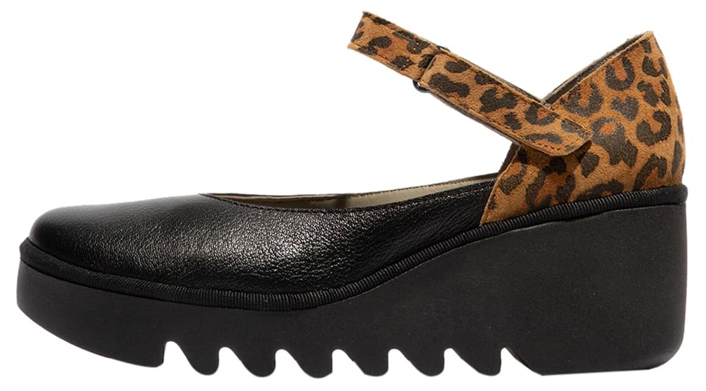 Fly London BAWO543FLY Black Tan