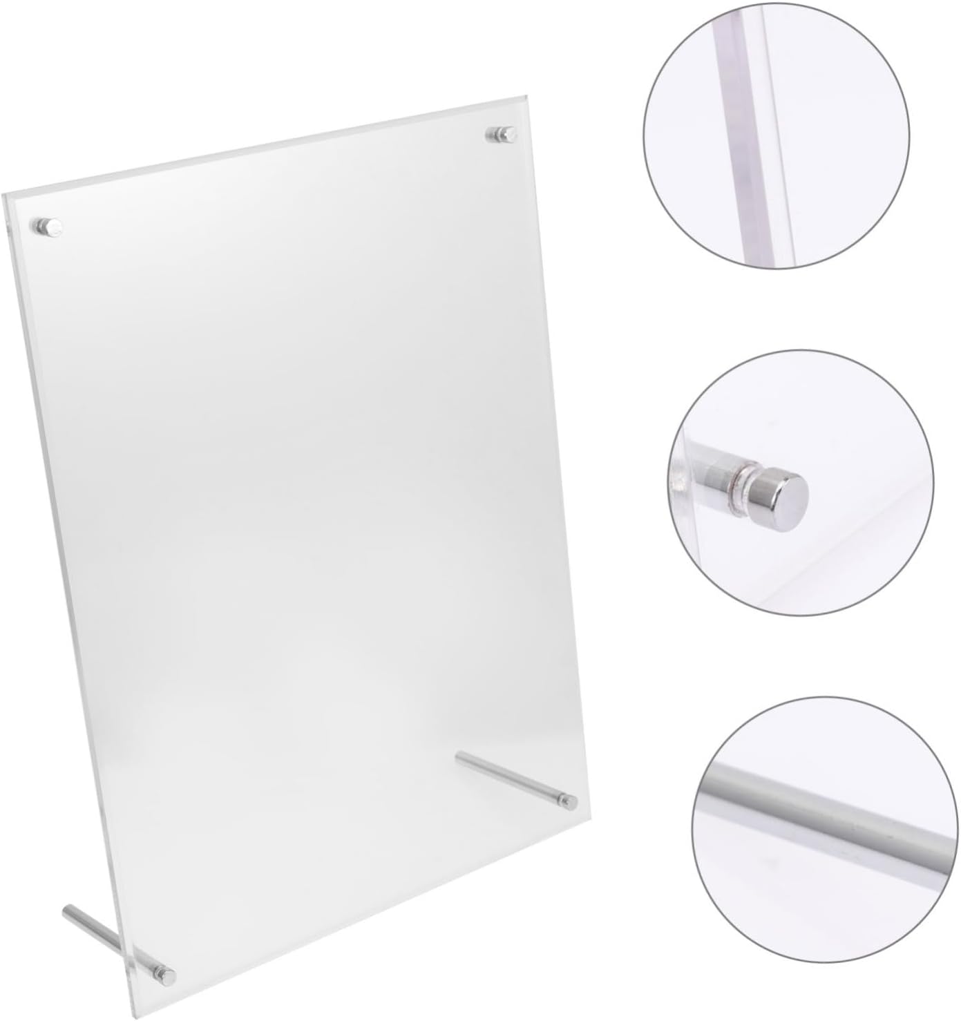 GLEAVI 1 Set Acrylic Picture Frame for Certificates Business Licenses and Photos Versatile Display for Desktop Wall Mounting with Thickness