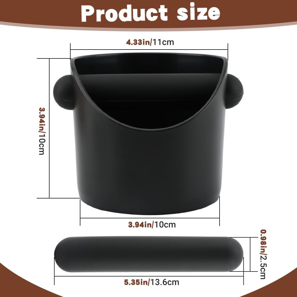 Espresso Knock Box, Coffee Grounds Container