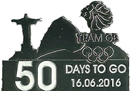 Official Team GB 50 Days To Go Rio 2016 Olympic Pin