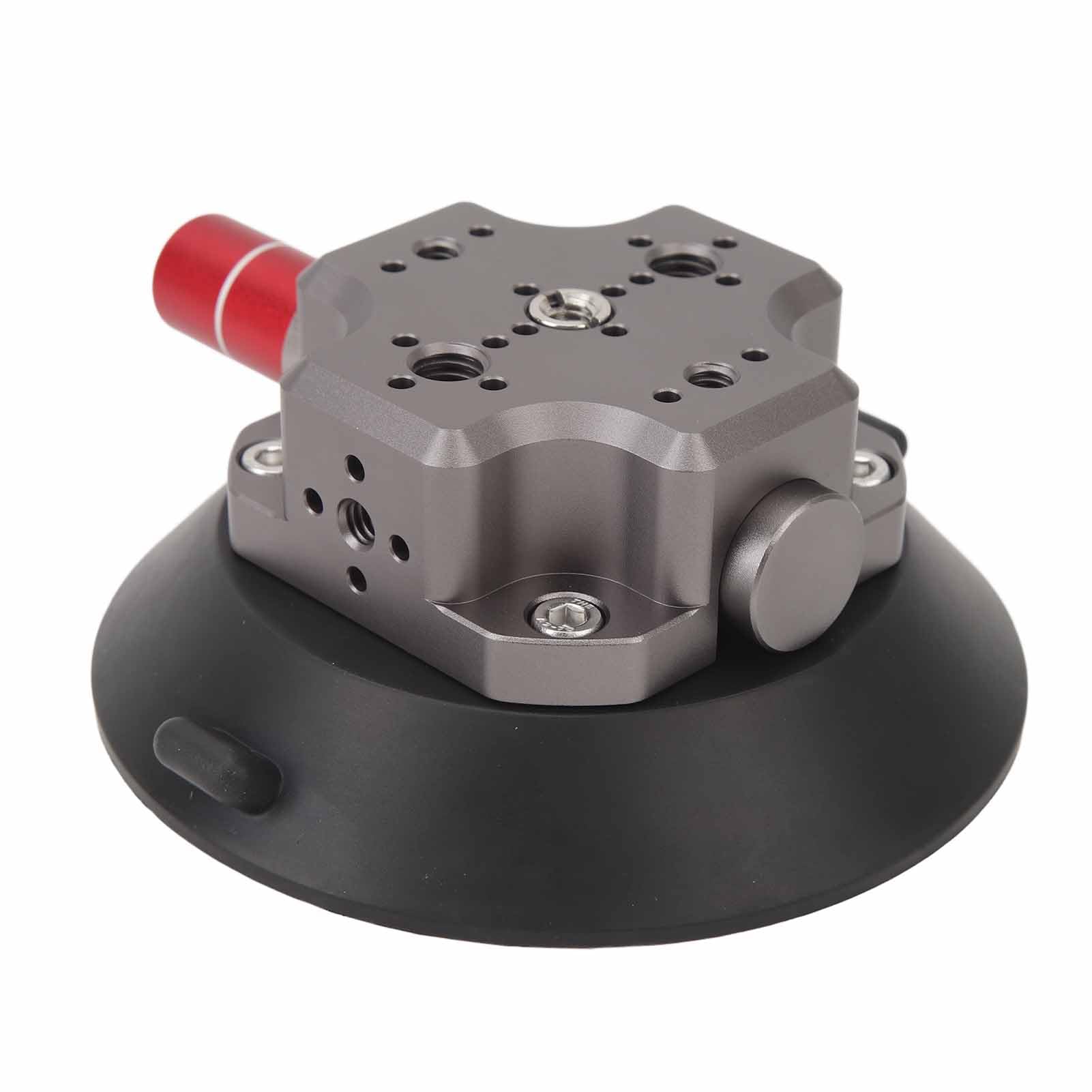 Supporto per Fotocamera a Ventosa Robusto Lega di Alluminio e Silicone 4,7" per Action Camera SLR su Auto, Barche Ed Edifici