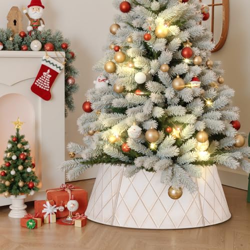 Lanpn Metall Weihnachtsbaum Kragen 90cm, Weihnachtsbaum Halsband Christmas Tree Collar Für Groß L Wetterfest Für Kunstbäume Innen Außen… – Ansicht 2