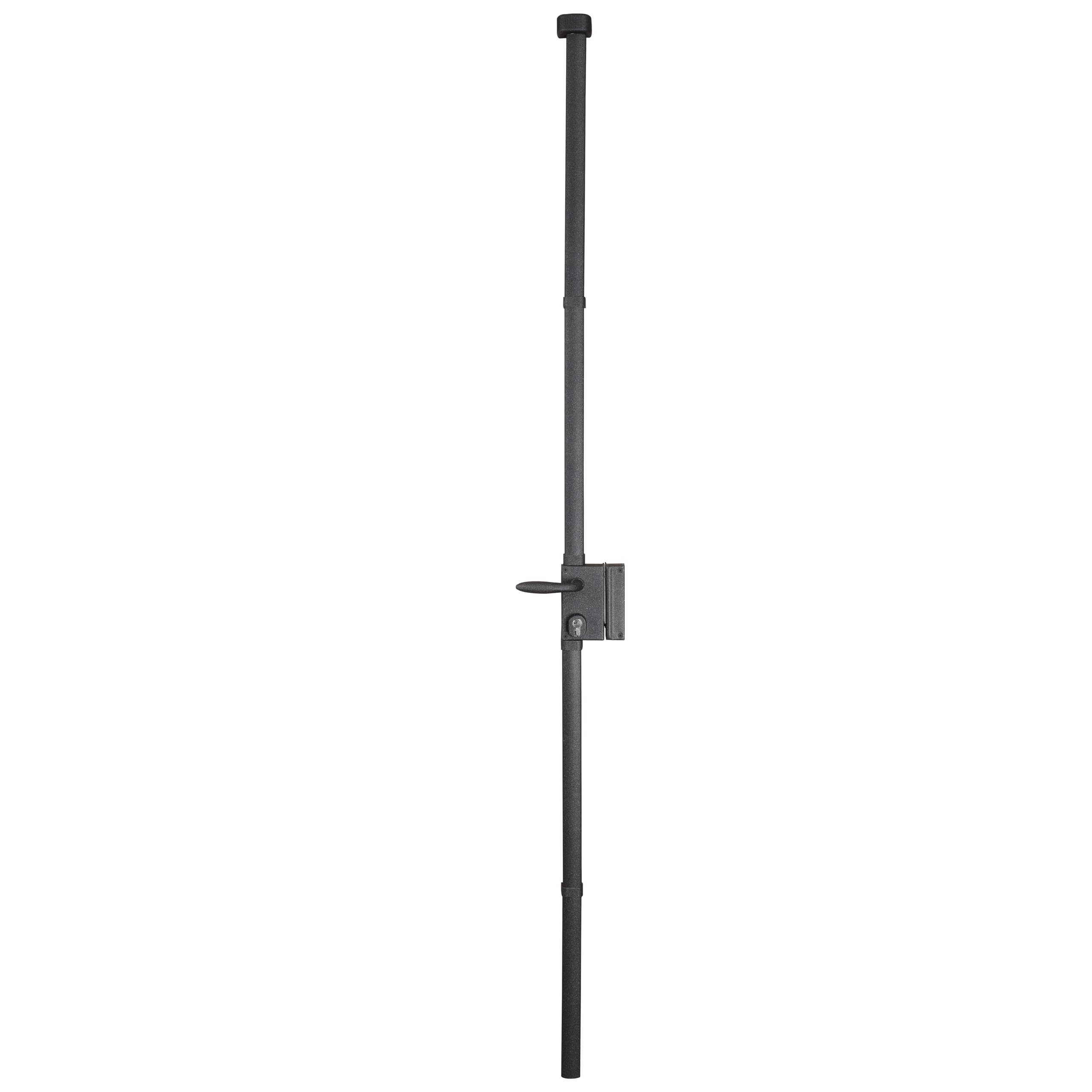 BRICARD Serrure en applique multipoints Astral 74725C, débrayable, anthracite, sens droit, fournie avec 5 clés