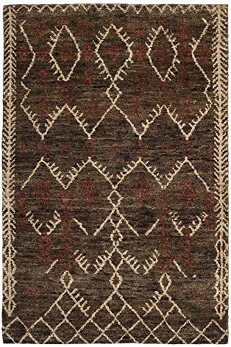 Tapete Bohemio Handmade Jute 5x8 pies miniatura 3