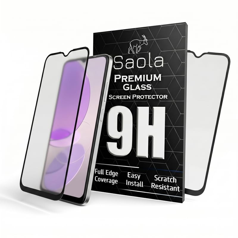 Image of Saola Anti-Glare Matte Screen Protector for itel S23 | Smooth Touch Finish, 9H Strength Glass, Full Coverage, Bubble-Free Installation Kit | Quick & Easy Application | Pack of 1
