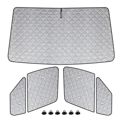 6 Layers Sun Shade 1992-2005 | 3-Piece Mercedes Sprinter 2019-2026 Window Covers with Thermal Insulation & UV Protection | Car Window Shades