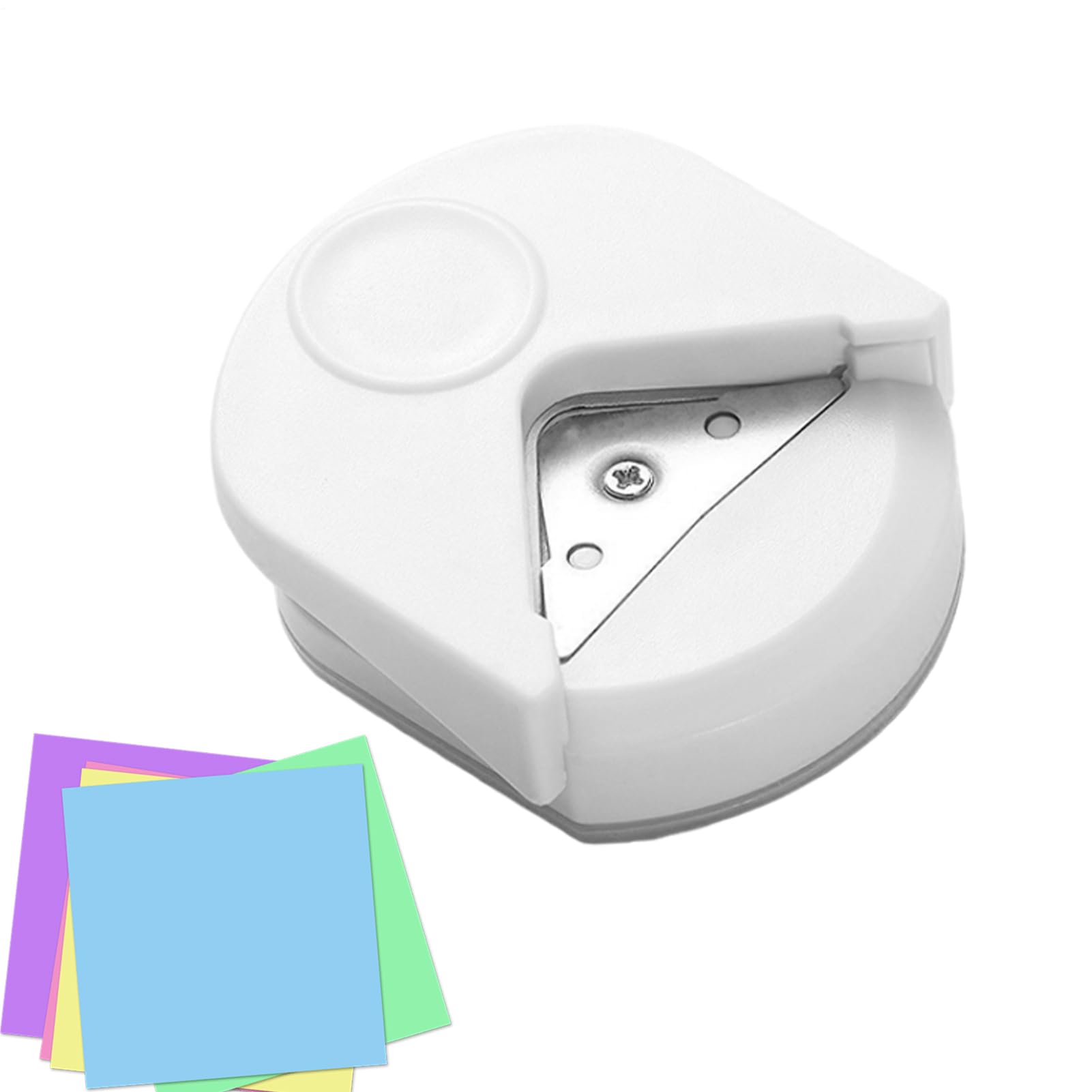 Corner Rounder Punch - R4mm Portable Puncher | Round Corner Cutter | for Cardstock Scrapbook Journaling Business Postage DIY Craft Home Art Project Youth Adult