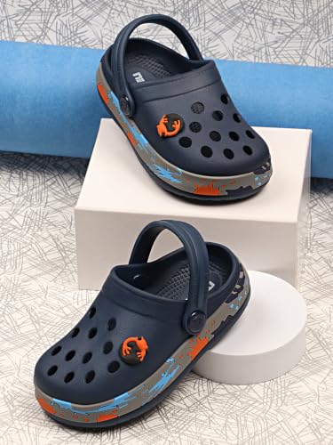 Image of URJO Splash Kid's Clogs /Sandals with Adjustable Back Strap Ultra Soft & Flexibility Anti Skid Comfortable Waterproof Daily Mules Clogs /Sandals Boy's & Girl's