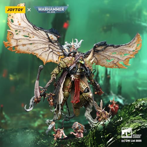 Image of JOYTOY Mortarion Warhammer 40k Death Guard 1 /18 Action Figure