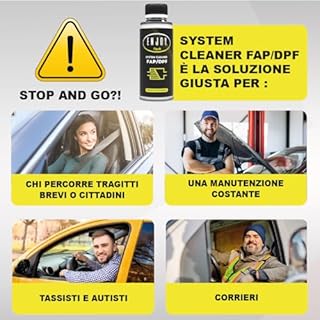 ENJOY TECH Additivo Diesel System Cleaner FAP/Dpf - Additivo per la Pulizia e Rigenerazione del Filtro Antiparticolato Diesel - 250ML