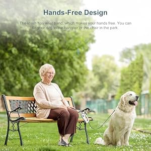 5 in 1 hands free dog leash with led light  dispenser  poop bags 6 ft heavy duty dog leash with anti slip handle for night walking jogging your dog sml 25 110 lbs non retractable   cucciolini doodles