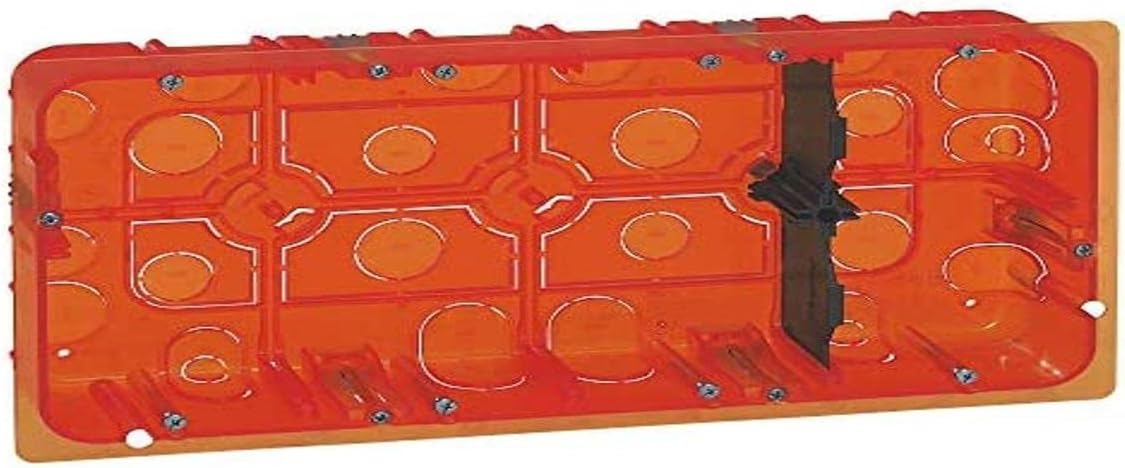 Legrand 080128 Batibox Multi-Material Box Large Format for Mosaic 2 x 10 Modules, 50 mm Depth
