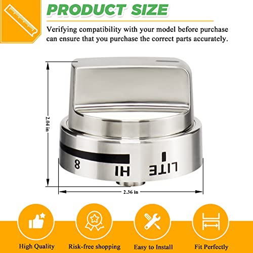 Techecook Updated 5Packs Aez73453509 Oven Range Stove Knobs Replacement For Kenmore Lg Stove Lrg3095St Ldg3036St Aez72909008 Aez72909007 Aez72909013 Ps7321756 2347547 Ap5669773 (1 Year Warranty) #TOP2