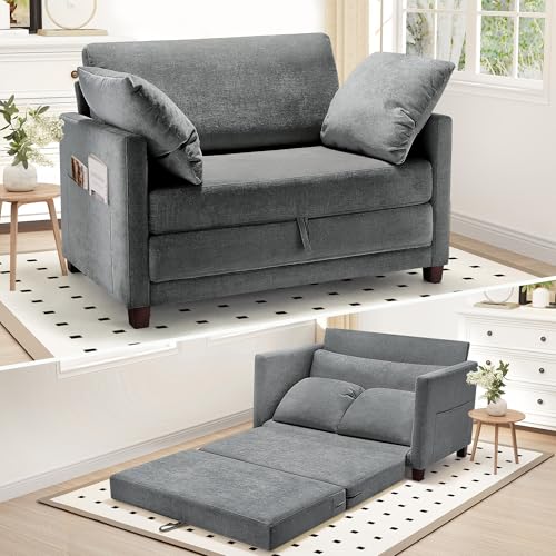 Myroyalsit 51' Convertible Sofa Bed, 2 in1 Folding Sofa Bed, Loveseat Sleeper...