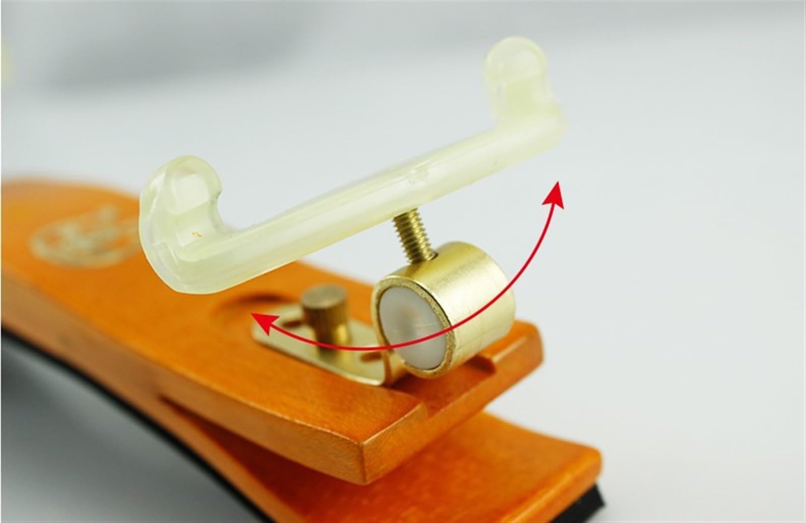 Accesorios para violín Nuevo Reposabrazos de violín de madera maciza, hombrera ajustable, reposapiés de violín, garras de silicona, esponja fina (Color : 3/4 4/4)