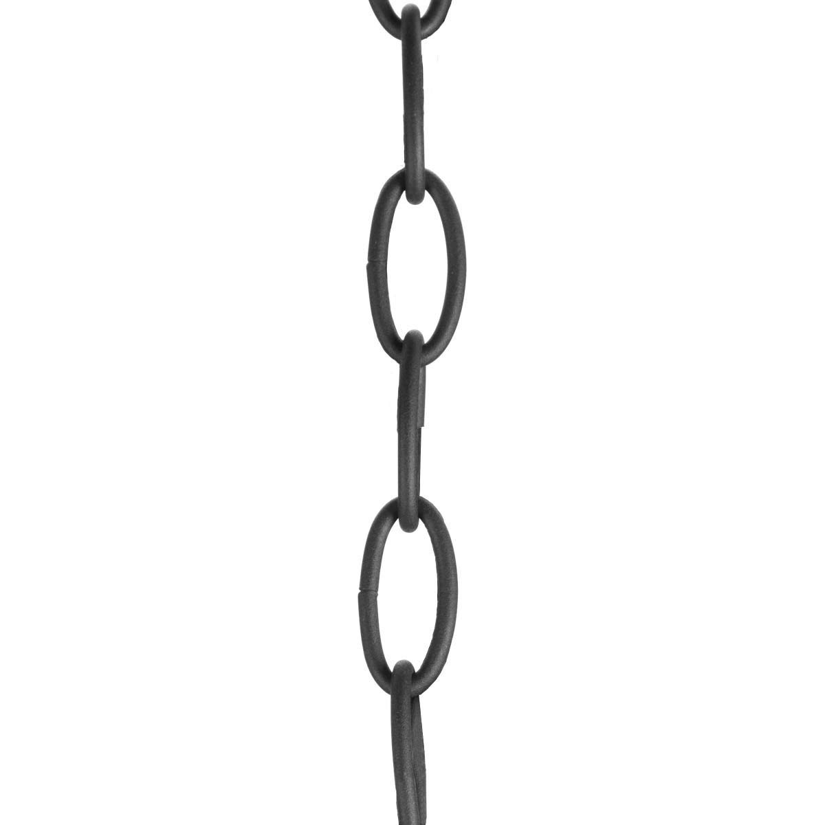 Progress Lighting Accessory Chain - 10' of 9 Gauge Chain, Indoor &amp; Outdoor, P8757-31, Textured Black