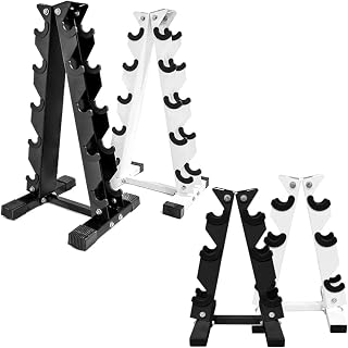 Heavy Duty Dumbbell Rack 5 Tier Large Storage Rack, Weight Stand for Home Gym, Weight Racks Dumb Bell Storage Stand Holder, Tree Rack, Weight Tower, Vertical Slots, Various Sizes, Strength Training Workout