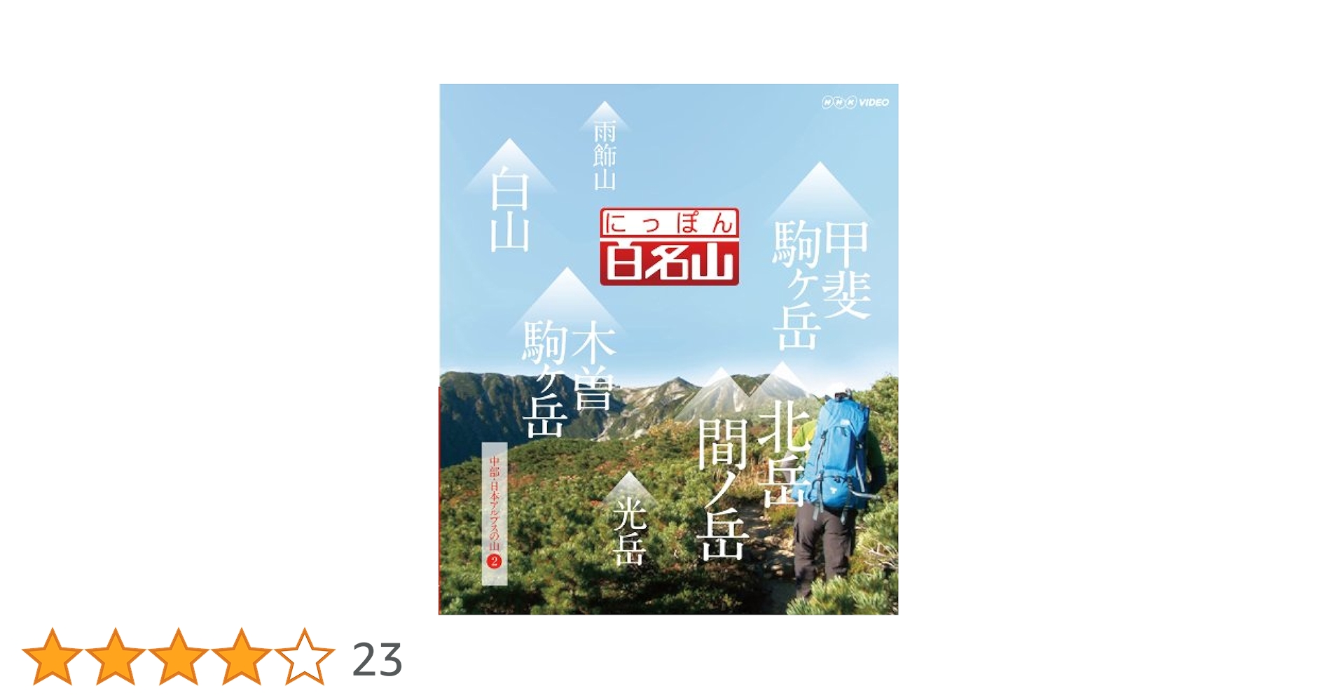 Amazon.co.jp: にっぽん百名山 中部・日本アルプスの山II [DVD