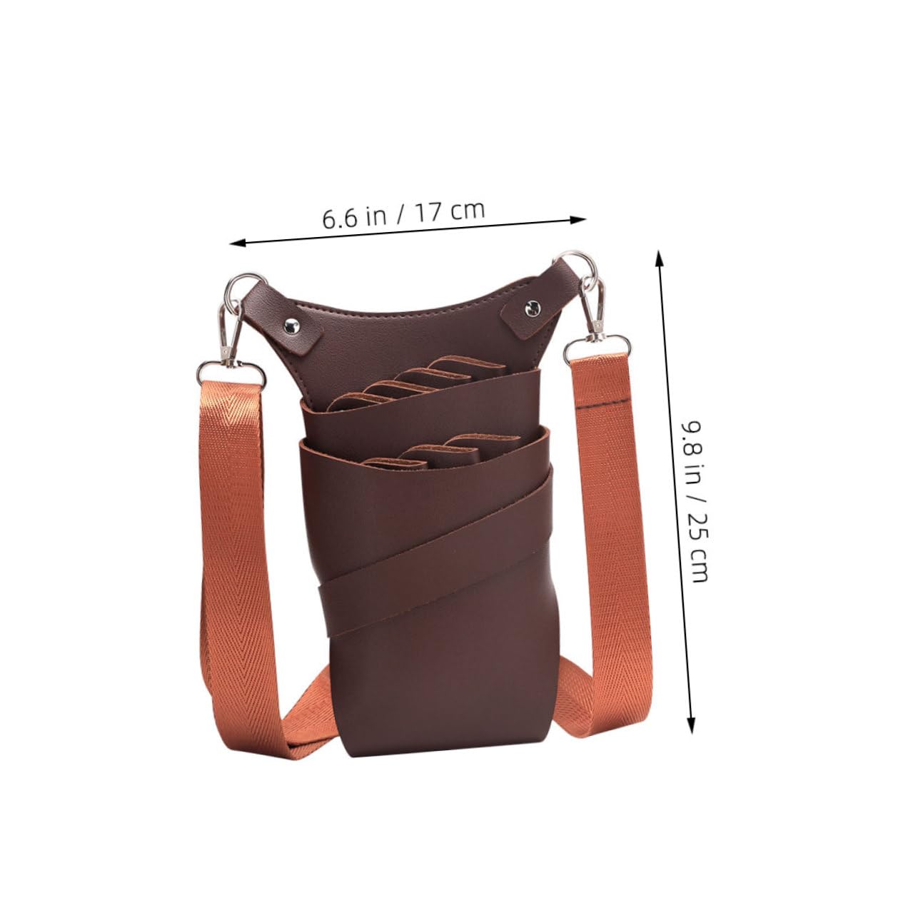 Didiseaon Scissor Bag for Hairdresser Stylist Waist Pouch Barber Tool Storage Large Capacity Pu Leather