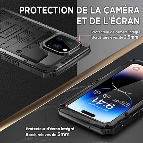 Protection militaire 360 coque étanche iPhone 14 Pro