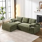 98.4' Green Sectional Sofa...