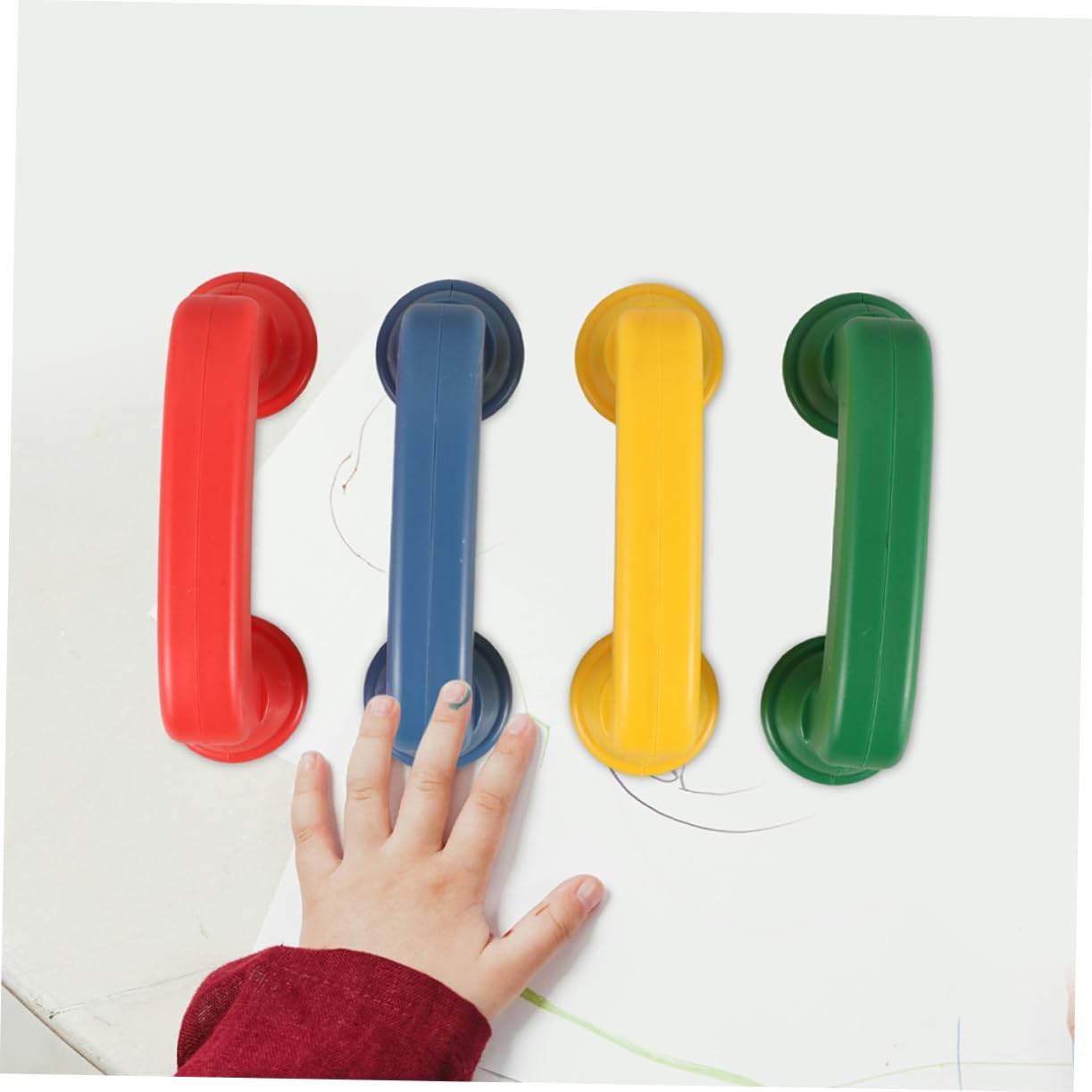 VANZACK Lot de 12 Téléphones Jouets à Chuchoter pour Garçon et Filles, Abs Léger, Lecture en Classe, Améliore la Fluidité Prononciation
