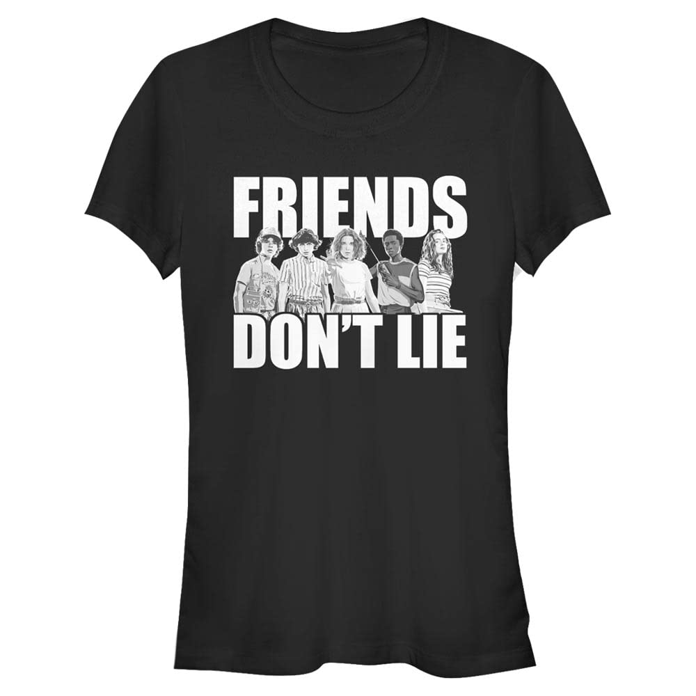 Ekip "Friends Don't Lie" Bisiklet Yaka Tişört Kadın