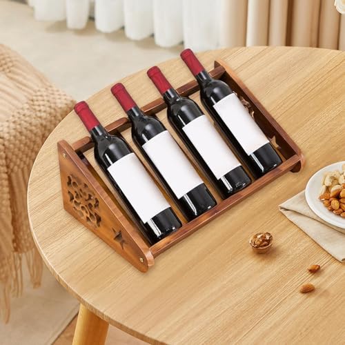 Soporte para Botellas de Vino de Madera, 3 Compartimentos miniatura 4