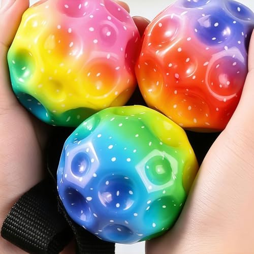 agogue 4 Stück Ball Mit Schnur, Durchmesser 6cm Springball Mit Schnur, Ball Mit Spielzeug Im Freien, Balls An Geeignet Für Familienspiele Etc ﻿ ﻿