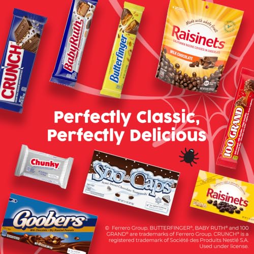 Butterfinger, CRUNCH, Baby Ruth, 100 Grand Halloween Candy Chocolate-y Pack - image 8
